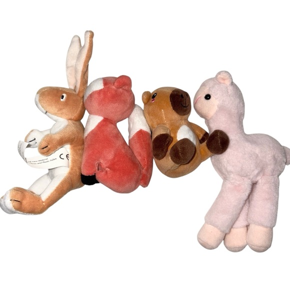 Set of Four small Plush Animal Toys - Picture 4 of 6